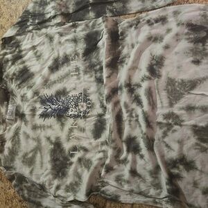 3/$17 Ragwear New Tye-Dye Green Long Sleeve Shirt Pineapple Graphic Missouri